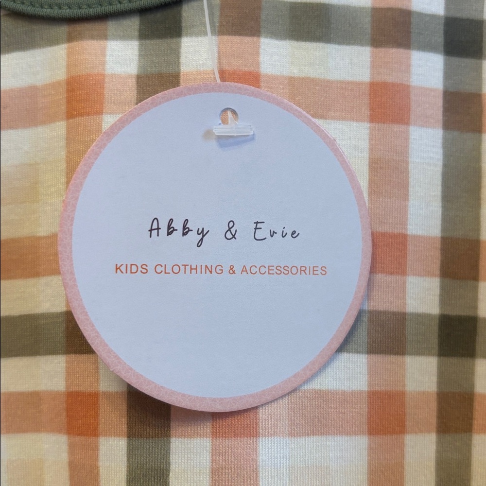 NWT Abby & Evie Toddler Girl Fall Plaid Long Sleeve Dress - Size 3T - Picture 3 of 4